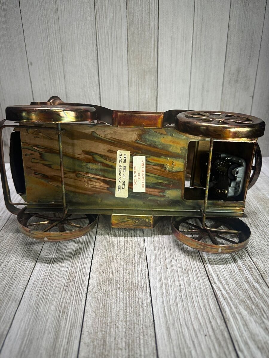 Vtg Tin Copper Music Box Vtg Tin Copper Music Box
