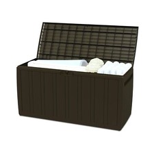 Ram Quality Products 71 Gallon Plastic Outdoor Backyard Storage Bin Deck Box ...