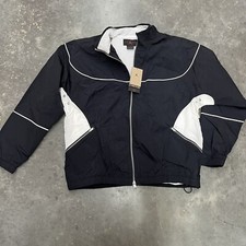 Nike Air Jordan Jacket Flight Mens XL Windbreaker Black White NEW
