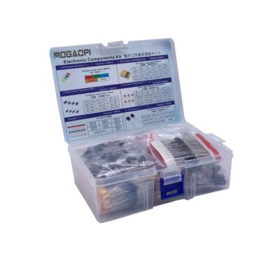 1390Pcs Electronic Components Kit Resistors Diodes Transistors Leds Capacitors