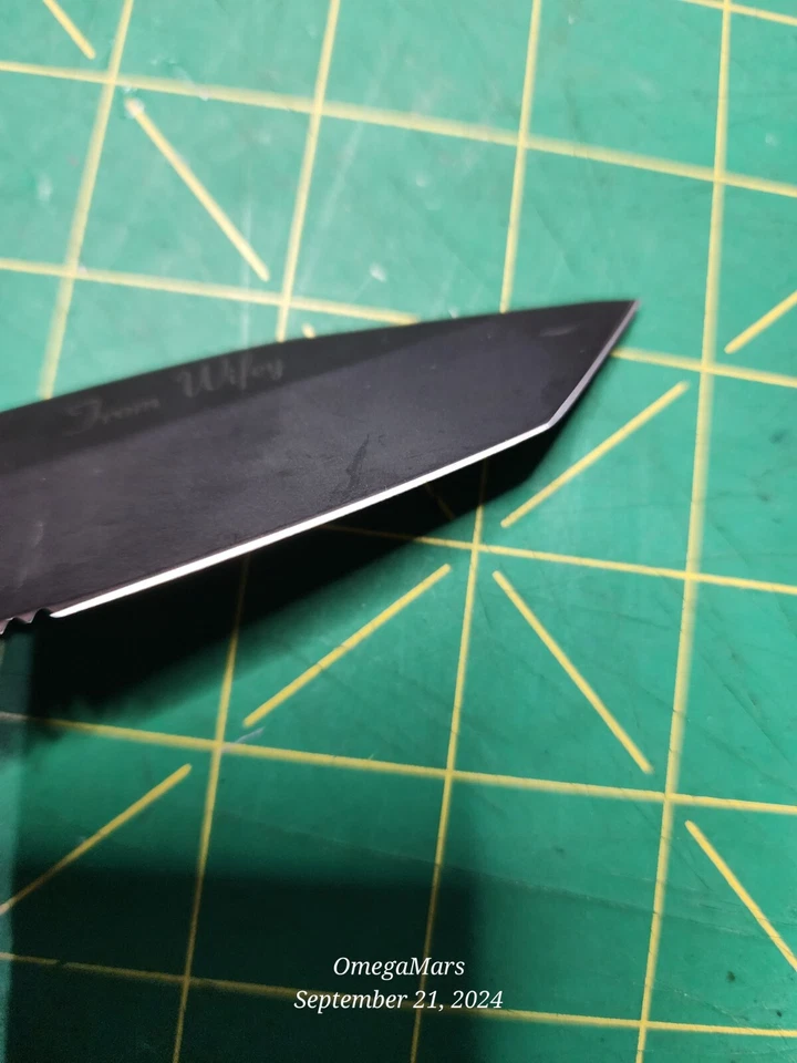 Cuchillo CRKT M 1 6-14SF Personalizado "De Esposa" casi se ve/se siente nuevo Foto 3 de 4