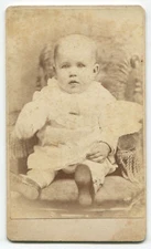 CUTE BABY, READY FOR ACTION. CDV. HAVERHILL, MASS.