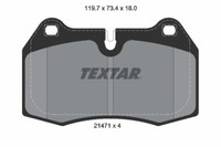 Textar 2147102 Bremsbelagsatz, Scheibenbremse FüR Bmw, Ferrari, Maserati