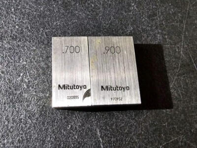 Mitutoyo Steel Rectangular Gauge Gage Block Precision Measuring .700 & .900