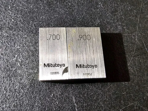 Mitutoyo Steel Rectangular Gauge Gage Block Precision Measuring .700 & .900