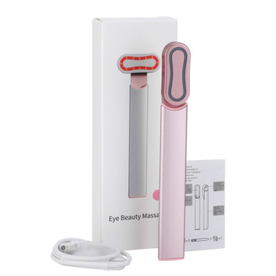 EMS Microcurrent Face Lifting Device Red Light Facial Wand Eye Neck Massager Ski