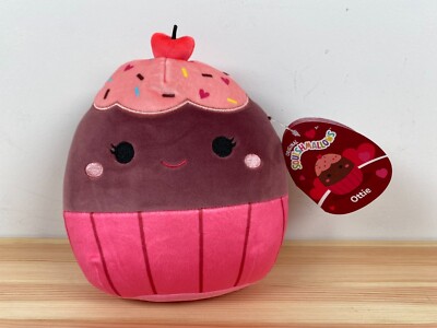 Squishmallow Limited Edition Valentine 2023 Ottie Cupcake Stofftier Rosa NEU Kuchen