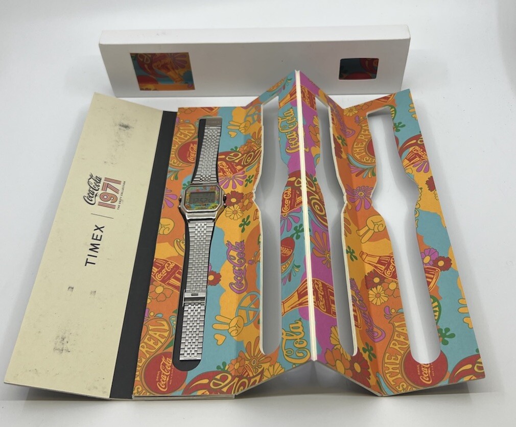 Timex T80 x Coca-Cola 1971 Unity Collection Silver Unisex Watch  
