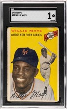 1954 Topps Willie Mays #90 SGC Graded