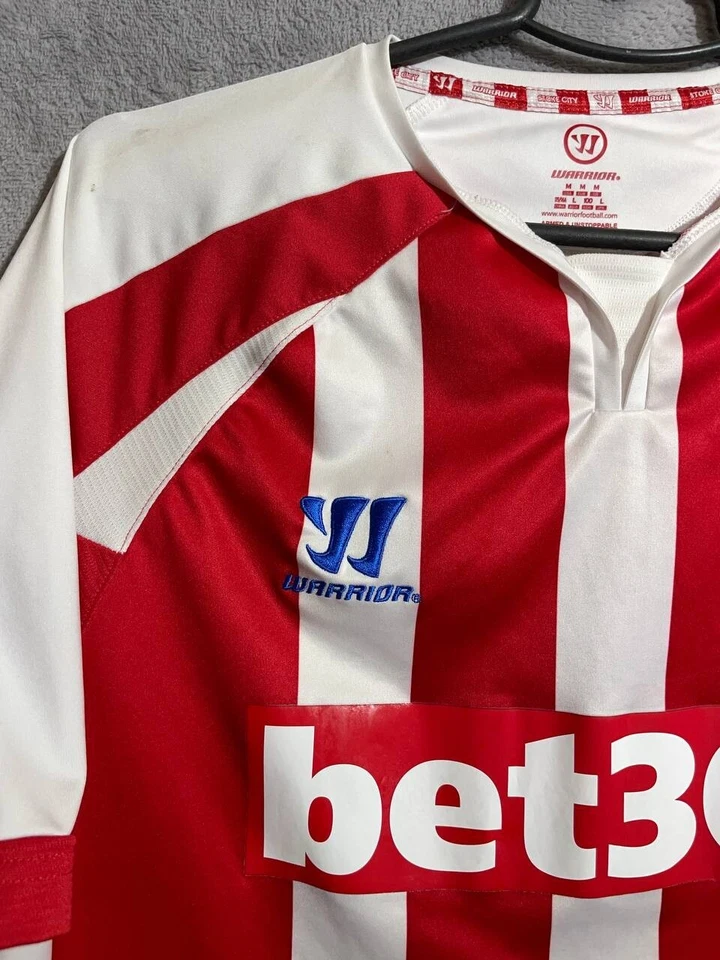 Camiseta de fútbol local Stoke City 2014-2015 camiseta de guerrero para hombre talla M Foto 3 de 4