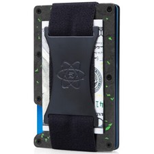 ROSSM RFID Wallet for Men - Rigid Slim Minimalist Card Holder - Forged Emerald