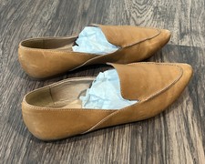 Madewell The Frances Skimmer Brown Leather Women's Shoes Size 8.5 Slip On Flats