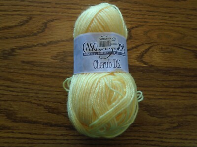 Cascade Yarns  Cherub DK yellow 38 1.75 oz. 180 yards nylon/acrylic yarn NEW