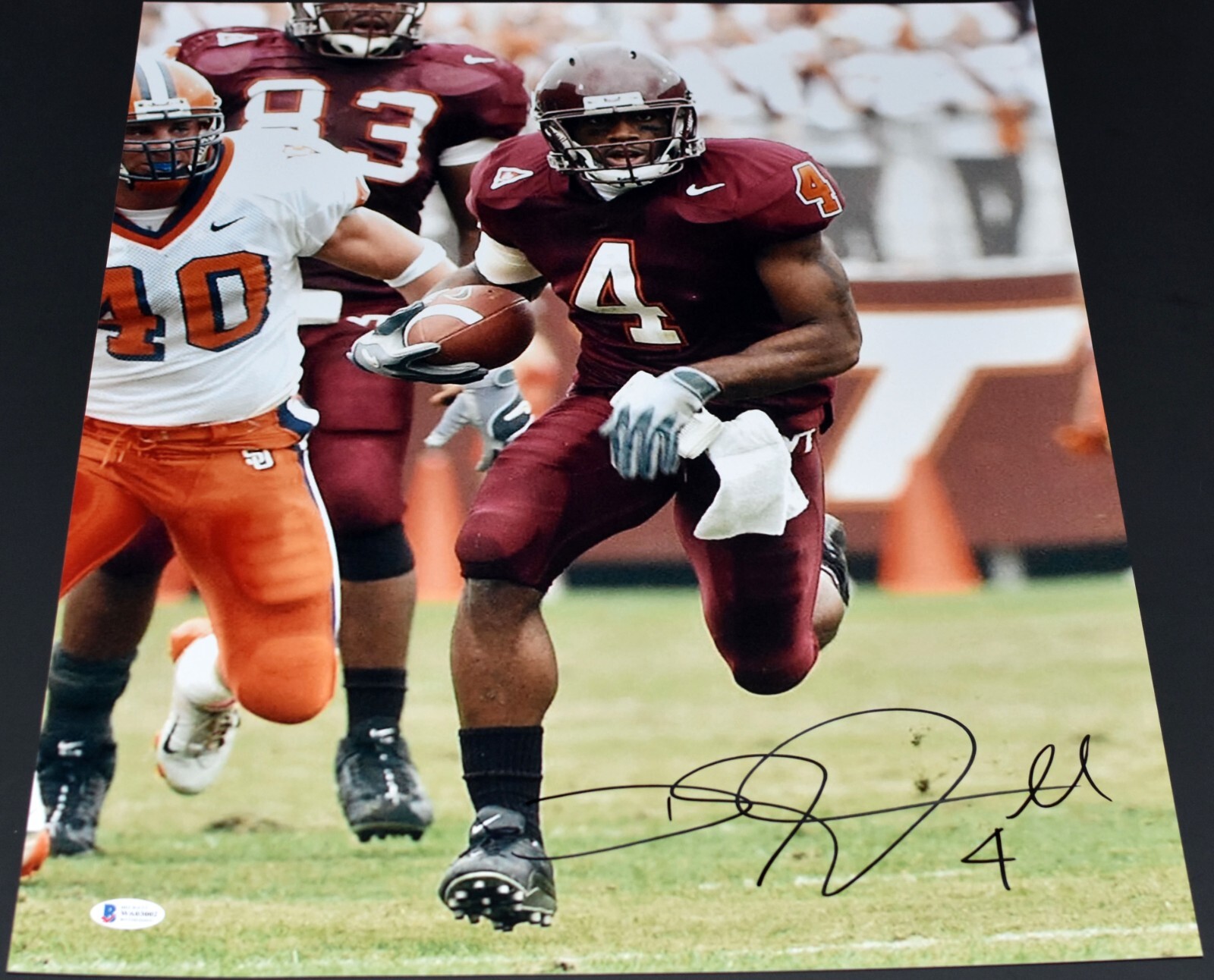 Deangelo Hall Autographed Signed Virginia Tech Hokies 16x20 PHOTO BECKETT 