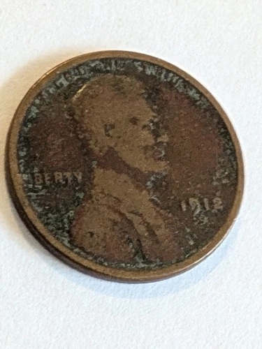 1912 S Lincoln Wheat Cent Penny  VG