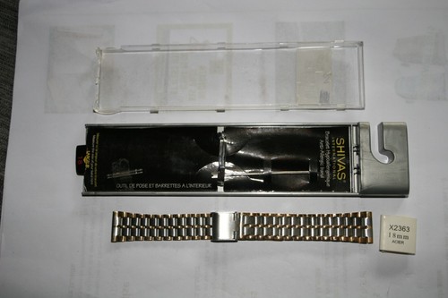 Bracelet De Montre Extensible Vintage 12mm Acier Argenté Fixo Flex - Neuf De Stock