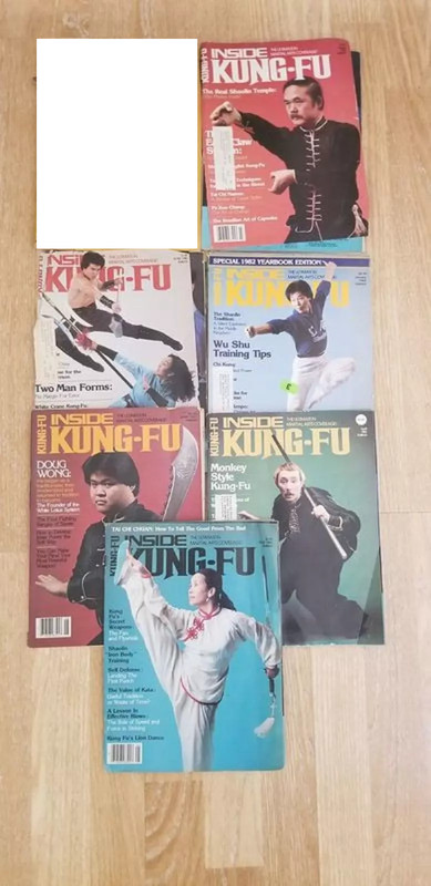 Inside Kung Fu Magazine Lot Of 6 Year 1981 1982 Karate Kung Fu Martial Arts.