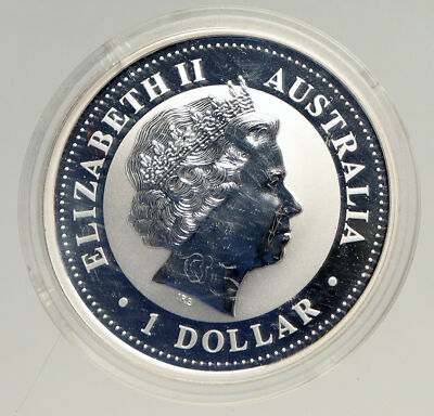 2005 AUSTRALIA Year of Rooster CHINESE Zodiac Proof Silver Dollar
