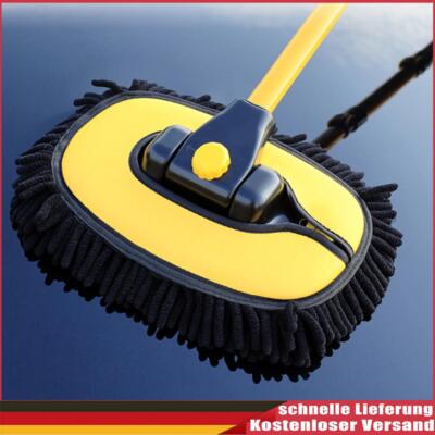 Car Mop Head Telescopic Replacement Brush Head Auto Washing Brush Auto Accessory