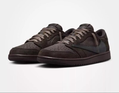 カ*レ様 希少Travis ScottxNike AJ1 Low Velvet Travis Scott x Nike Air Jordan 1 Low OG “Velvet Brown
