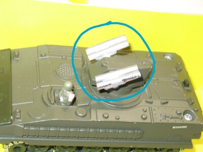 SOLIDO, Paar Von 2 HOT-Raketen Aus Rohmetall Für AMX 10 Oder VAB Militärpanzer