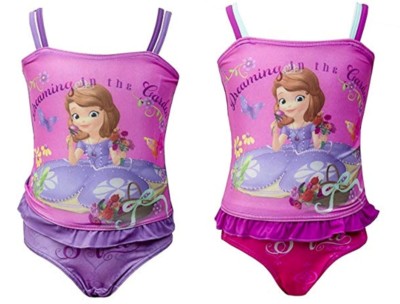 Girls Disney Sofia The First Tankini Two Piece Swimming Suit