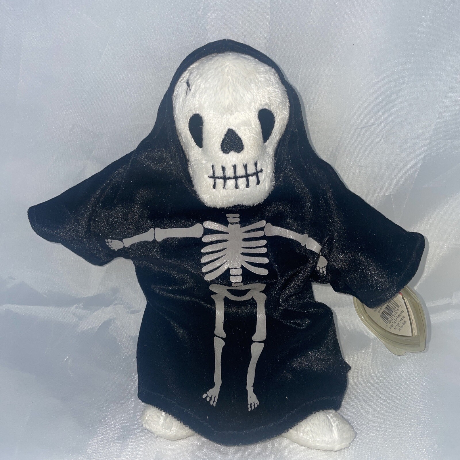 VTG TY Beanie Babies "CREEPERS" HALLOWEEN SKELETON Bear Original Tag