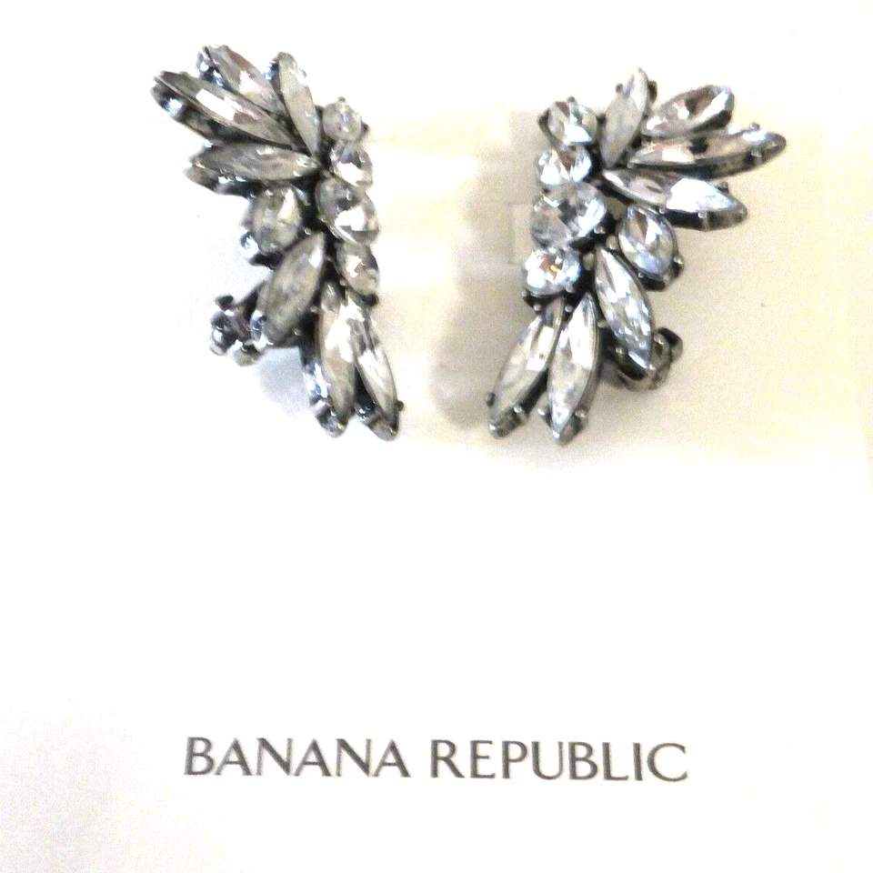 Pendientes de hematita Banana Republic para mujer brillantes abanico escalador nuevos con etiquetas 48 Foto 2 de 4
