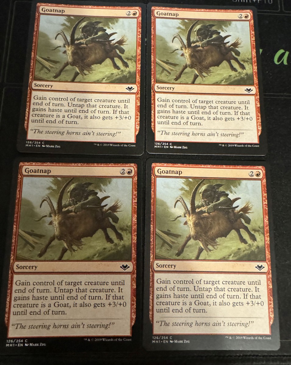 Goatnap X4 Modern Horizons Magic the Gathering MTG | eBay