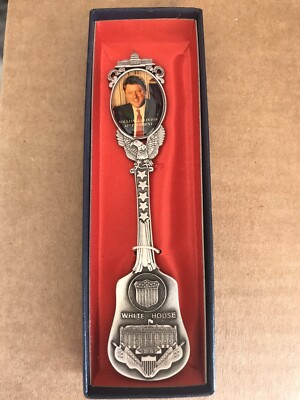 Vintage Bill Clinton White House US Presidential Spoon Collection 1987