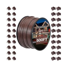 Kanayu 500ft SPT-1 High Voltage Landscape Wire 18 Awg 10 Amps Outdoor Electri...