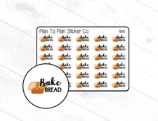 1885~~Bake Bread Planner Stickers.