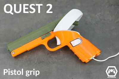 (Quest 2) 1911 inspired Grip for use with Oquest touch controllers 