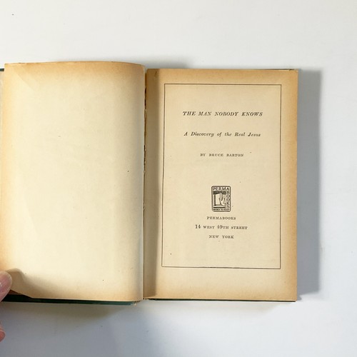 Der Mann, den niemand kennt Eine Entdeckung des wahren Jesus Bruce Barton 1949 Buch - Bild 5 von 21