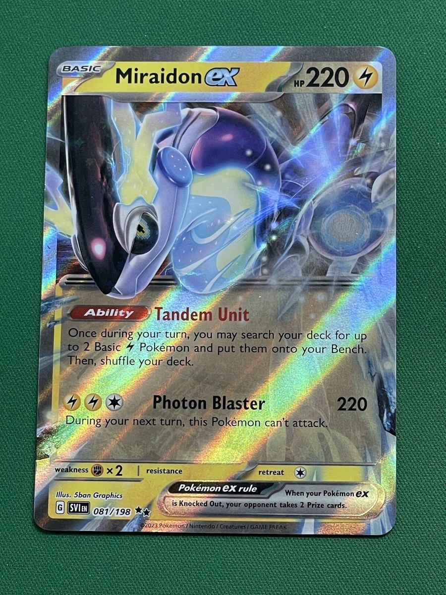 Carte Pokémon Miraidon Ex 081/198 EV01 Ecarlate et Violet FR