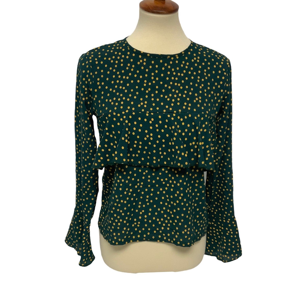 boohoo polka dot blouse