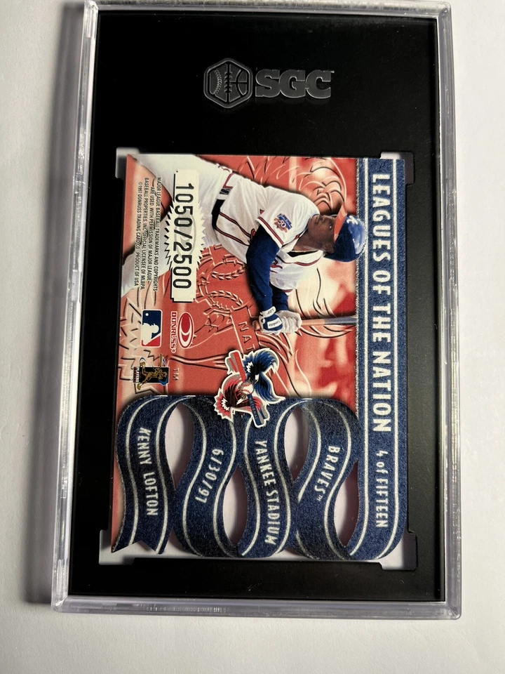 Leaf Leagues of the Nation 1997/2500 Derek Jeter/Kenny Lofton #4 SGC 9,5!!️⭐️ Foto 2 de 2