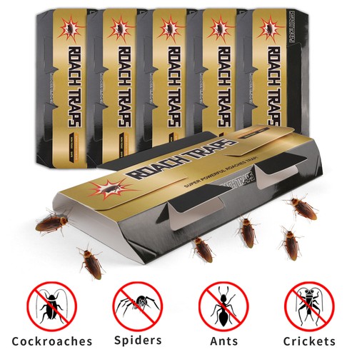 5~30PCS Pest Roach Glue Trap Cockroach Killer Bait Catchers Indoor Office Motel - Picture 94 of 156