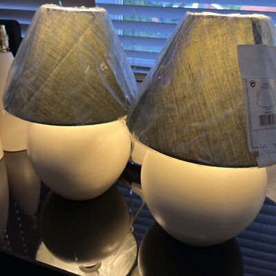 Tischlampen Cremeweiß X 2