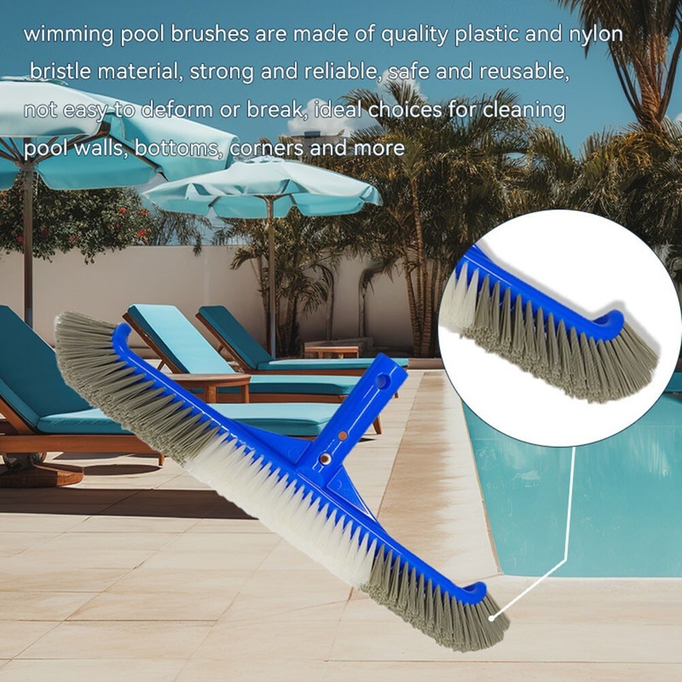 Heavy Duty Pool Cleaning Brush and Skimmer Net Bundle for Superior