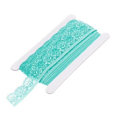 Spitzenborte Seeblau Spitzenband für Stoff Hochzeit Deko Geschenkpapier