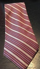 NWOT Brooks Brothers Silk Cashmere Stripe Handmade In USA Tie