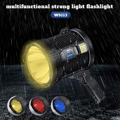 Superheller LED Suchscheinwerfer 200000Lm Wiederaufladbarer Strahler Handtaschenlampe - Bild 8 von 28