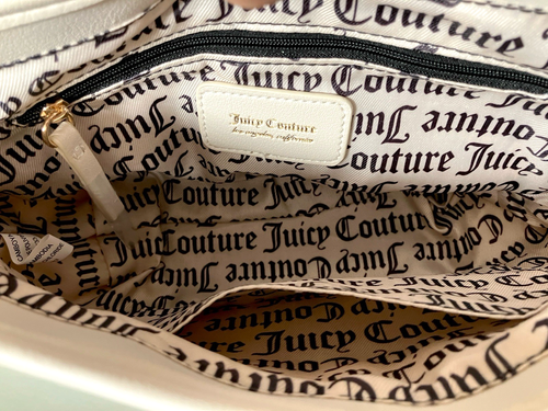 Juicy Couture Say My Name Klappe Crossbody Neu mit Etikett Farbe Kristall Druckknopfverschluss - Bild 7 von 9