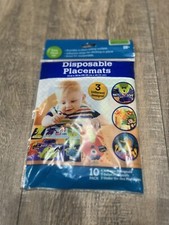 Disposable Baby Placemats - 10 Pack - Sticks To Table - Perfect For Restaurants