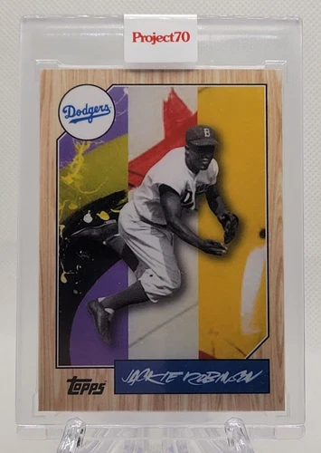 Topps Project 70 #42 - 1987 Brooklyn Dodgers Jackie Robinson by Futura 