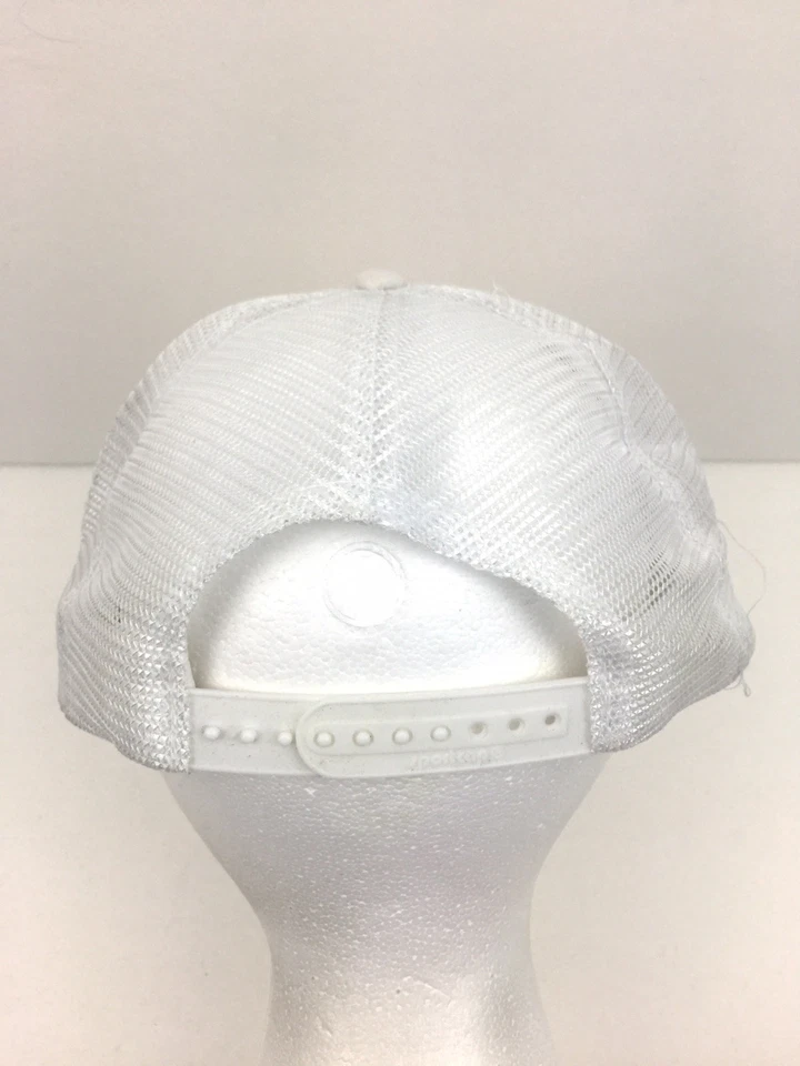 Vtg Texaco Hat USA Olympic Team 1992 Games Cap Logo Mesh Snap Back Trucker White - Image 4 of 4