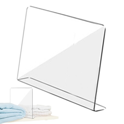 Closet Shelf Dividers Clear Acrylic Cabinets Clothes Storage Separator - Picture 6 of 12