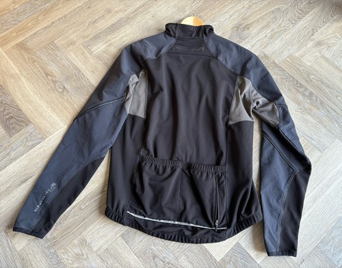 Endura Cycling Size M Medium Full Zip Jacket Black Mens Thermal - Picture 4 of 9