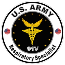 United States Army Respiratory Specialist Bumper Sticker Military Decal 5"